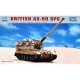 Modell i plast av brittiskt AS-90 SPG