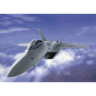Modell av plast f-22 raptor