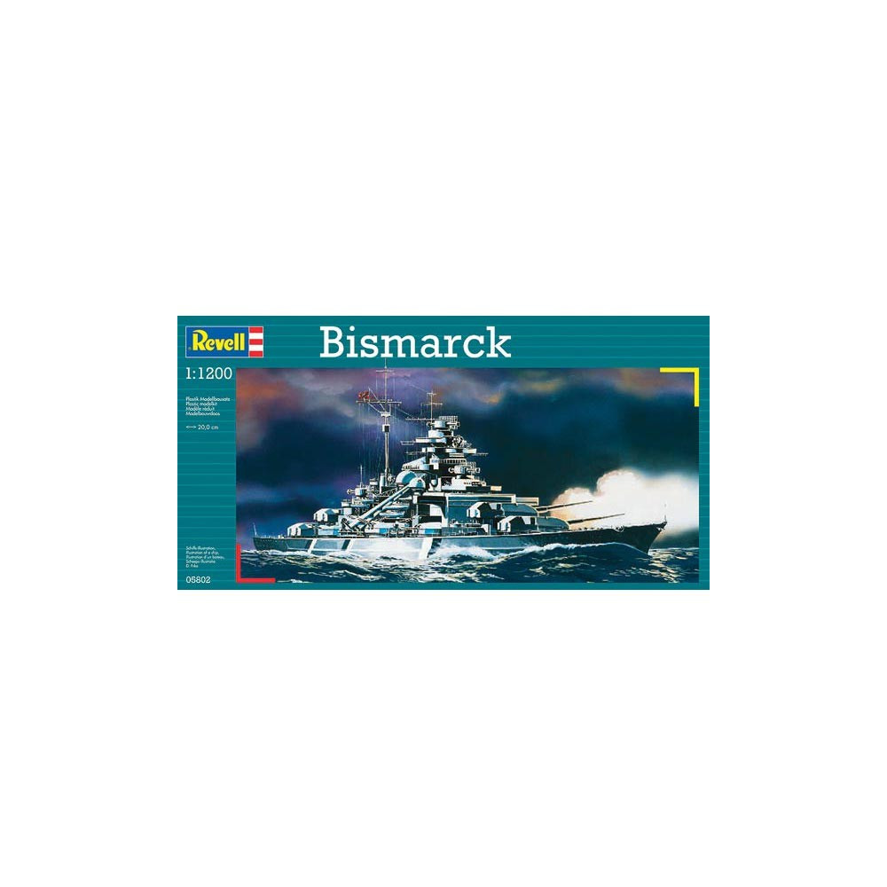 Modell av plast Bismarck (mini)