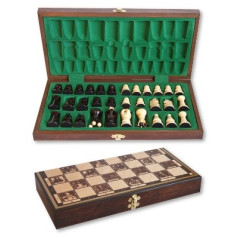 Träsnittschack kunglig 35 cm