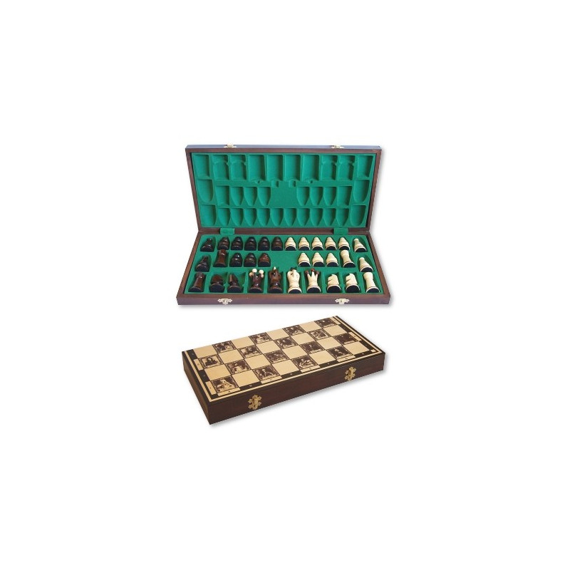 Trä kungliga schack 44 cm