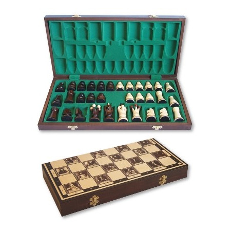 Trä kungliga schack 44 cm
