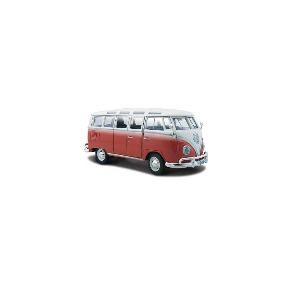Model metalowy volkswagen samba biało-czerwiny Model metalowy volkswagen samba biało-czerwiny