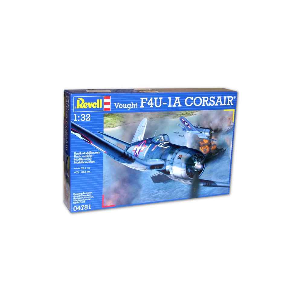 Modell av plastflygplanet Vought F4U-1A Corsair