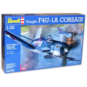 Modell av plastflygplanet Vought F4U-1A Corsair