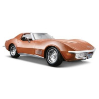 Modell av metall Chevrolet Corvette 1970 röd