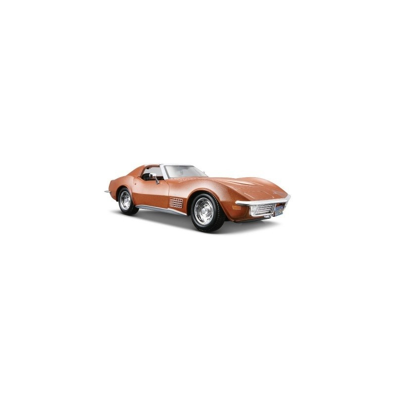 Modell av metall Chevrolet Corvette 1970 röd