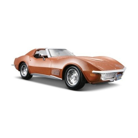 Modell av metall Chevrolet Corvette 1970 röd