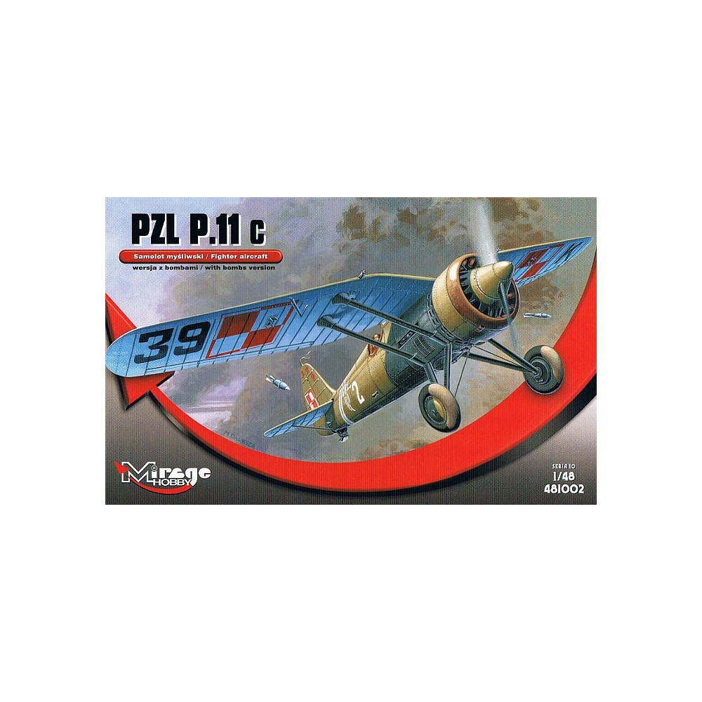 Model plastikowy pzl p-11c wersja z bombami Model plastikowy pzl p-11c wersja z bombami