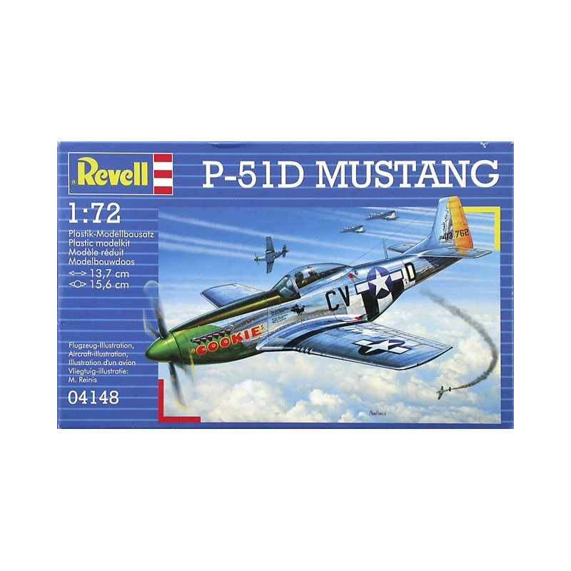 Modell av plast P-51D Mustang