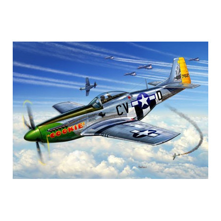 Modell av plast P-51D Mustang