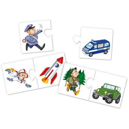 Spelet 'Leksakskofferten: fordon och tävlingar'