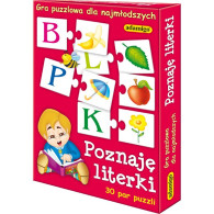 Pusselspelet lär mig bokstäverna.