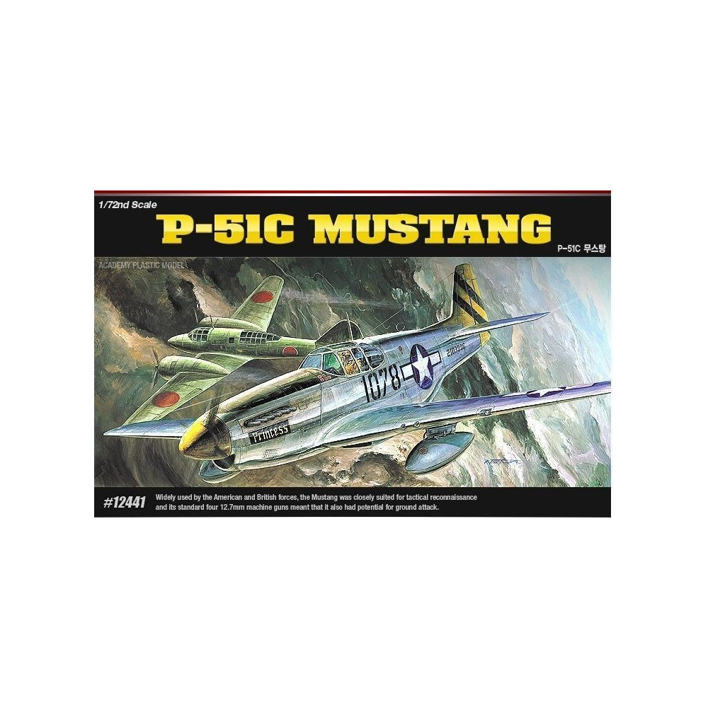 Modell av plast P-51C Mustang Red Tails Modell av plast P-51C Mustang Red Tails