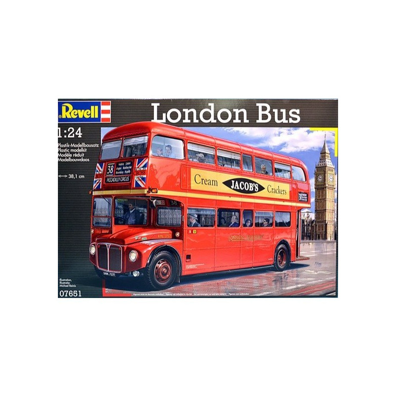 Modell av en plast London-buss