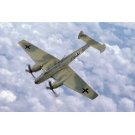 Modell av plast Messerschmitt Bf110-jaktplan