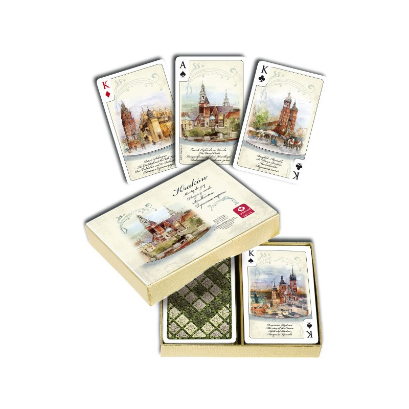 Kort Krakow akvareller 2 x 55 blad