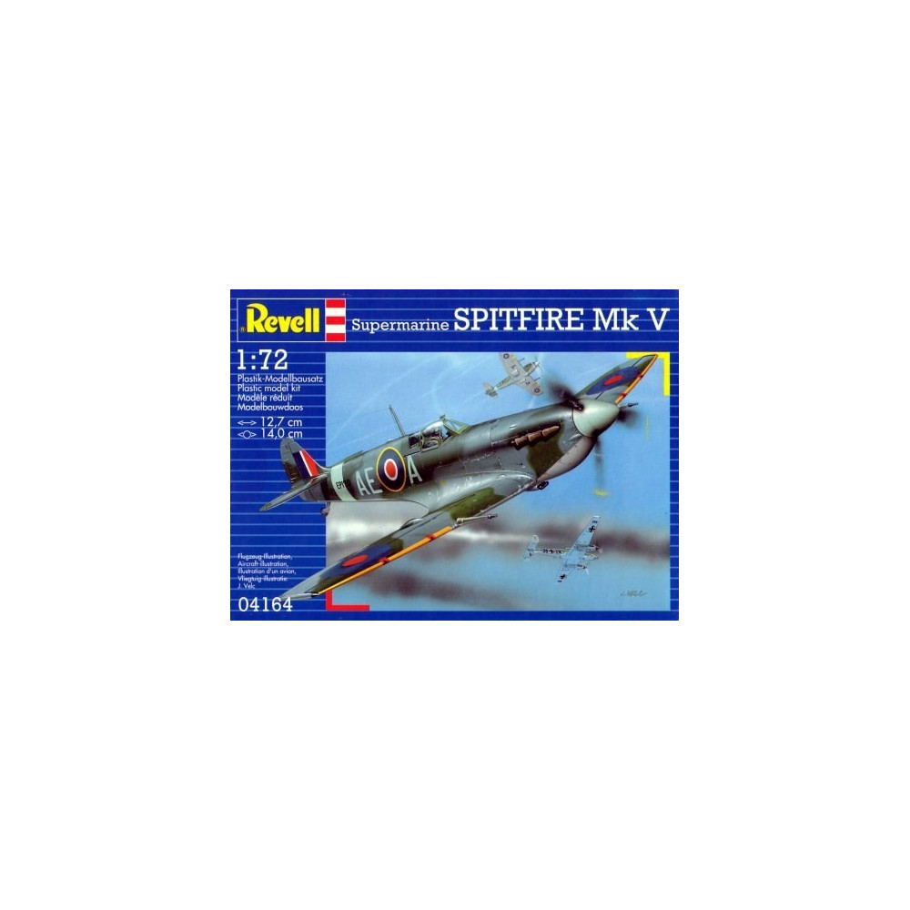 Modell av en plast Spitfire Mk V b