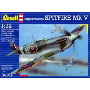 Modell av en plast Spitfire Mk V b