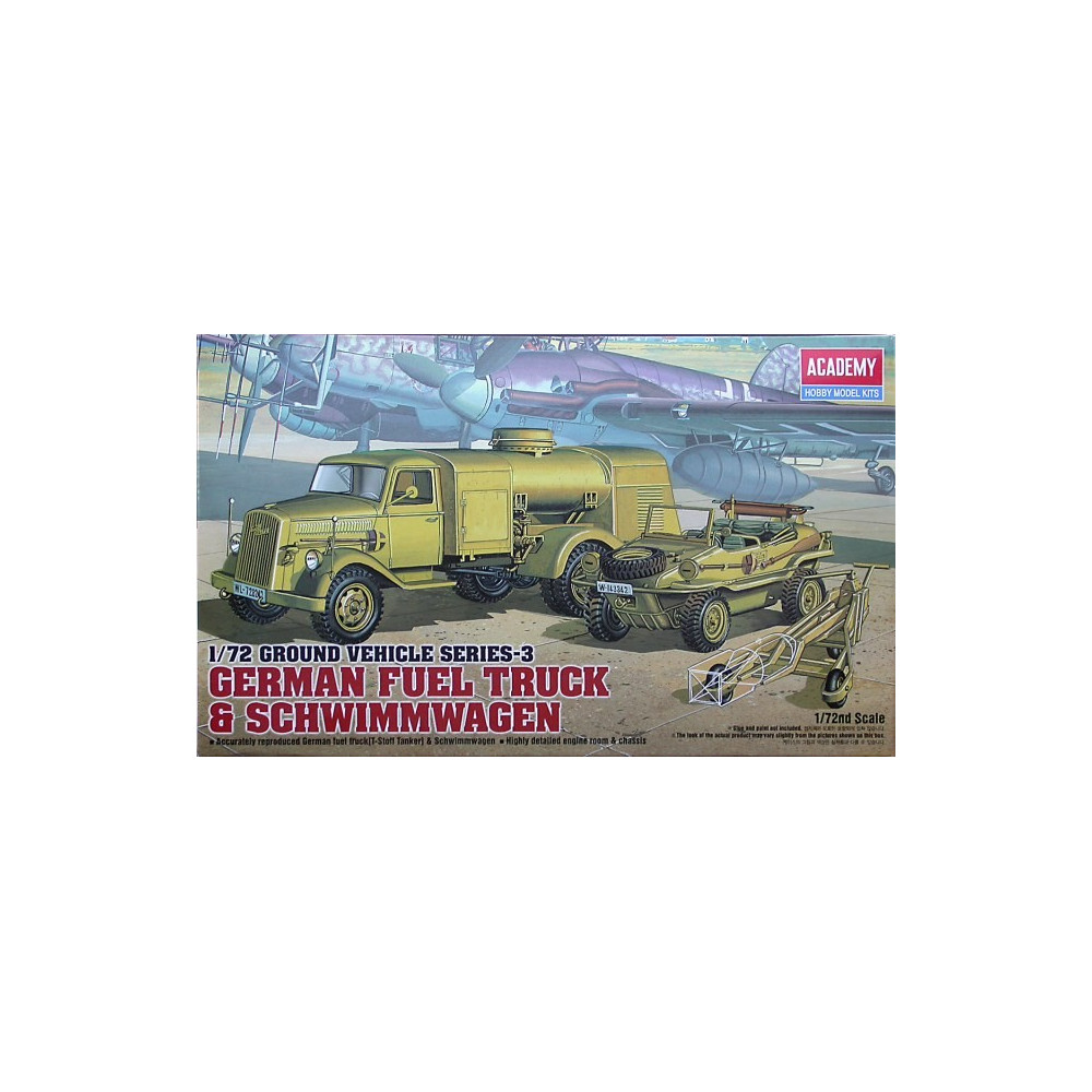 Tysk bränslelastbil schwimmwagen