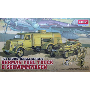 Tysk bränslelastbil schwimmwagen