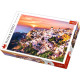 Puzzle 1000 elementów zachód słońca nad santorini