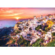 Puzzle 1000 elementów zachód słońca nad santorini