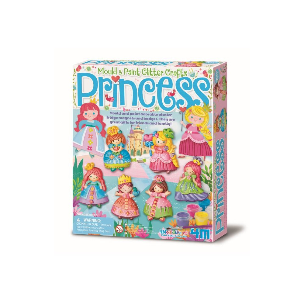 Kreativt set med glittrande prinsessor