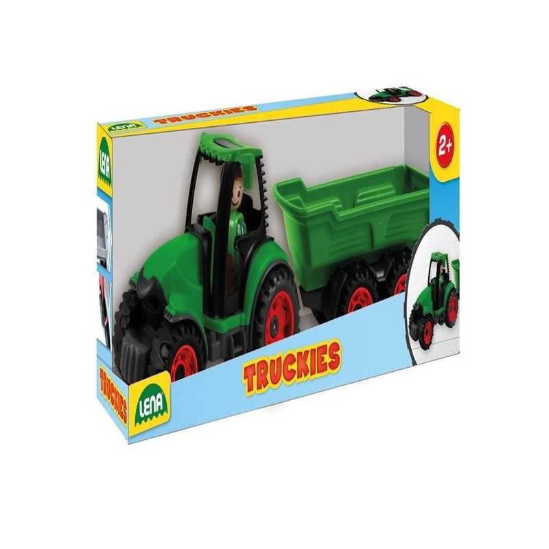 Traktor med släpvagn 38 cm truckies