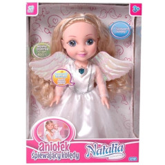 Dockan Natalia som sjunger julsånger