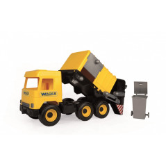 Sophämtare gul 42 cm mellanlastbil i kartong