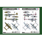 Modell av plast p-38l-5-l0 Lightning, amerikanskt stridsflygplan.