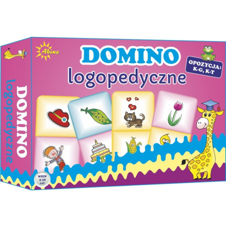 Spelet domino med logopediska k-g k-t
