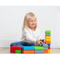 Klocki budowlane cegła junior 110 elementów