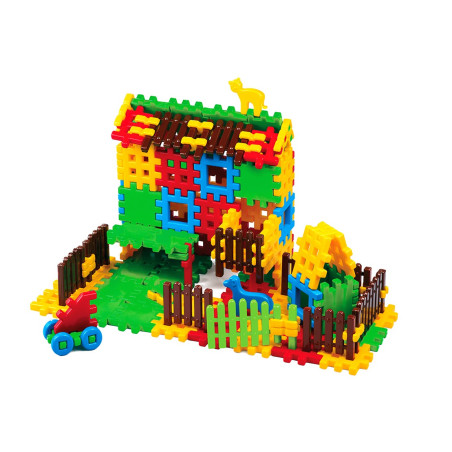 Byggklossar hem gårdspåse