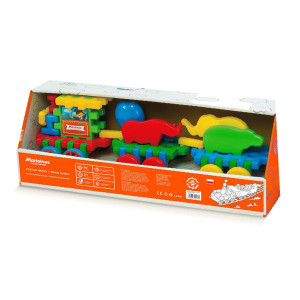 Klocki konstrukcyjne pociąg mario