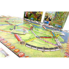 Spel att gå ombord på tåget samling kartor 4 - Nederländerna