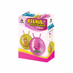 Hoppboll med flamingohorn 45 cm