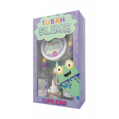 Kreativt set i en slime-låda