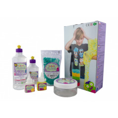 Kreativt set i en slime-låda