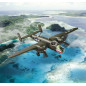 Modell av plast B-25 Mitchell