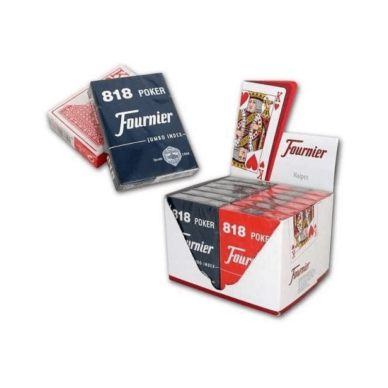 Kort 818 - rödblå (2 jumboindex)