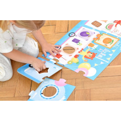 Pussel med ett hål i isglassarna