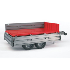 Släpvagn med tippfunktion, silver | HandlaSmidigt.se