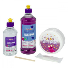 Plastisk lera set super slime - glow in the dark xl