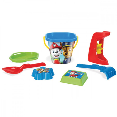 Sand set Paw Patrol 7 pieces

(I am assuming this refers to a Paw Patrol-themed sand play set with 7 pieces)