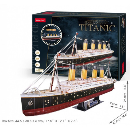 Pussel 3D Titanic LED
