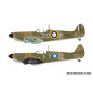 Modell i plast av Supermarine Spitfire Mk.1a i skala 1:48.