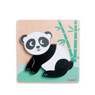 Układanka drewniana zwierzątka panda