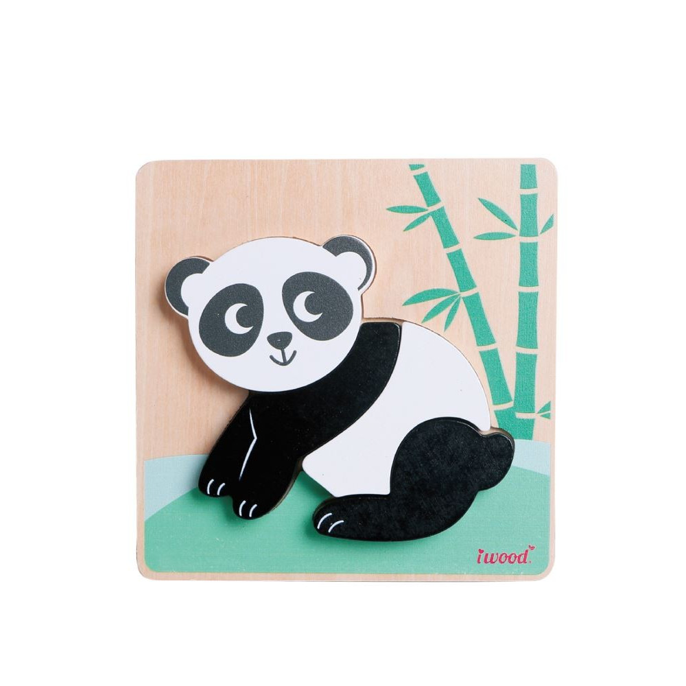 Układanka drewniana zwierzątka panda